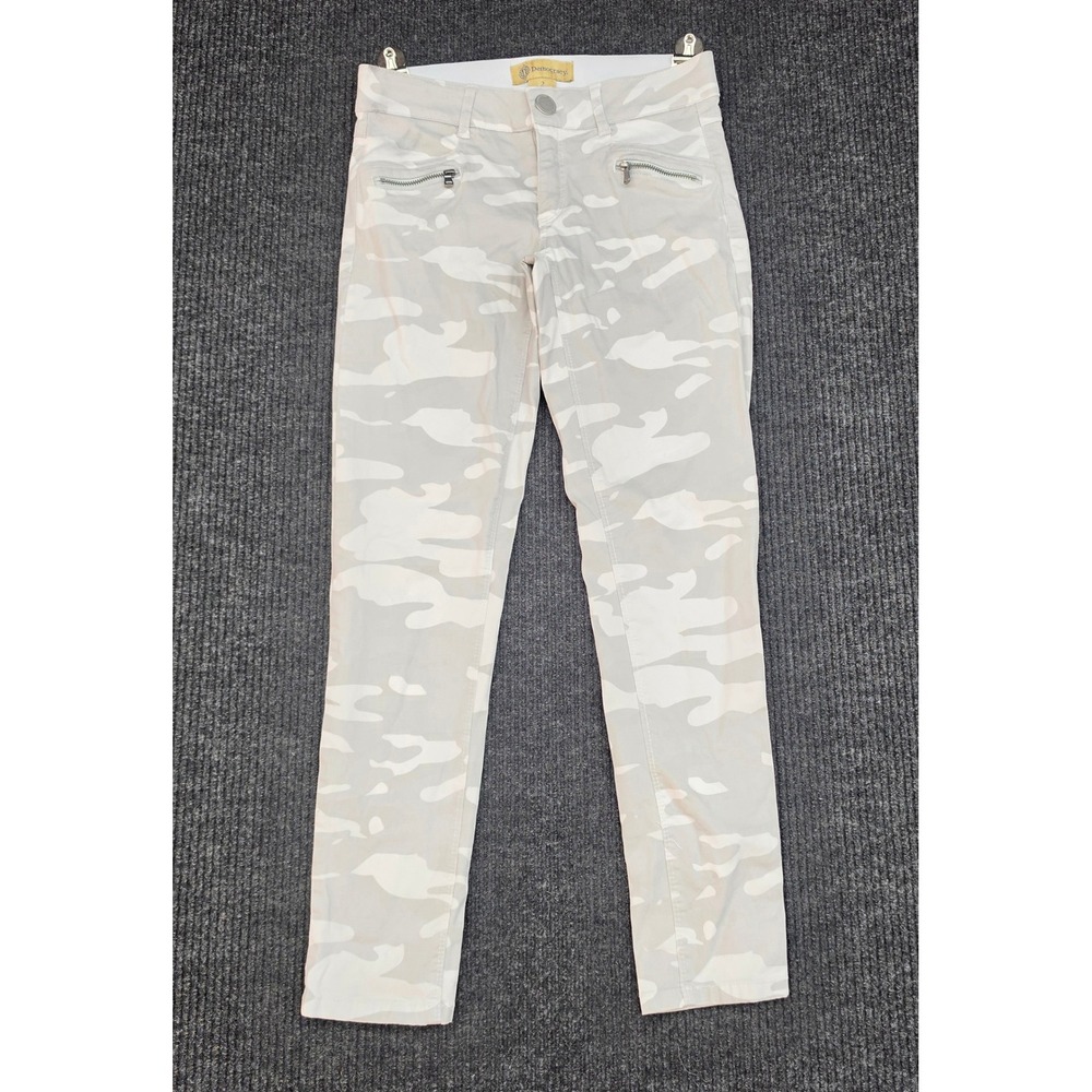 Democracy Ab Solution Camo Skinny Pants Gray White Size 2